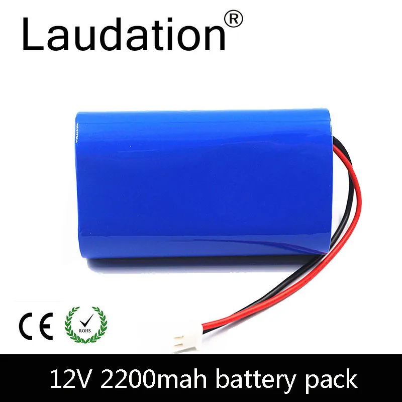 

laudation 12V Battery Pack 12V 2200mAh 18650 Battery Pack 12.6V Rechargeable Batteries 3S 1P For Portable Charger/LED/ Hot Sale