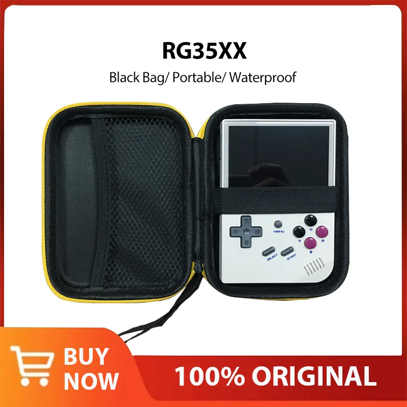 

NIGHTC Black Bag of Anbernic RG35XX Retro Handheld Game Player 3.5Inch Screen Anbernic RG353V Black Case Portable Mini Carry Bag