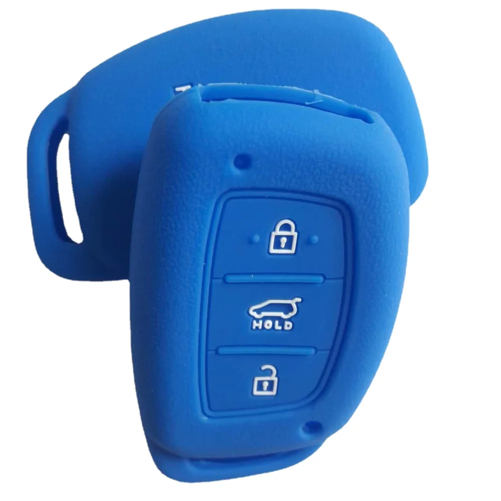 Keyless FOB Entry Remote Shell Silicone Case For Hyundai ix35 Avante Sonata Santa Fe Mistra Tucson Skin Jacket Holder 3 Button | Автомобили