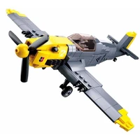 ww2 military plane army air forces bf 109 fighter model building blocks sets kit diy bricks educational toys for children gifts