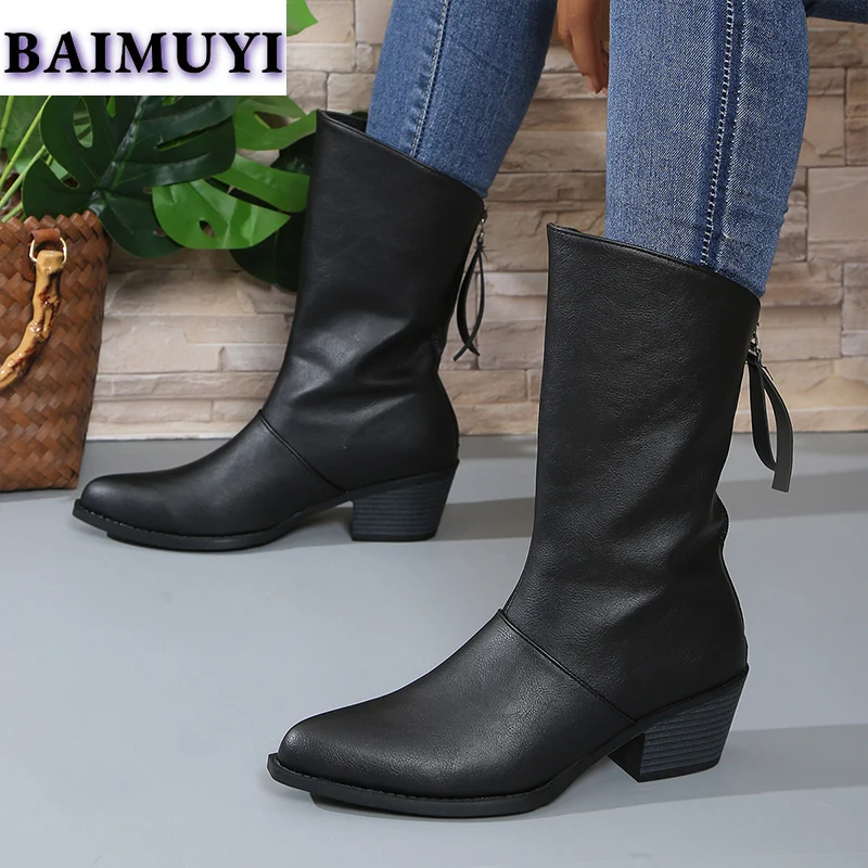 Женские ботильоны с острым носком на высоком каблуке молнии