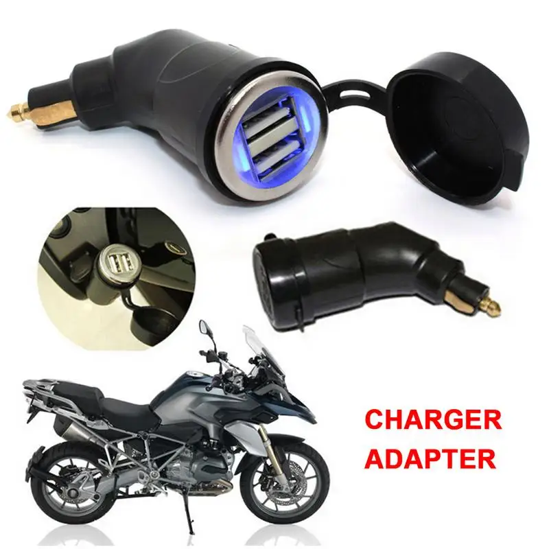 

Motorcycle Power Adapter Dual USB Charger Waterproof For BMWs R1200GS R1200RT F800 Motorcycle Socket Dual USB Charger For Phone