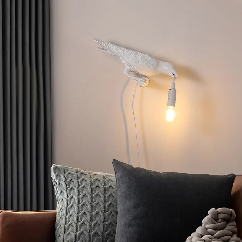 

Resin Lucky Bird Crow Wall Lamp Table Lamp Night Light Bedroom Living Room Night Stand Wall Lamp Home Decoration Bedside Lamp