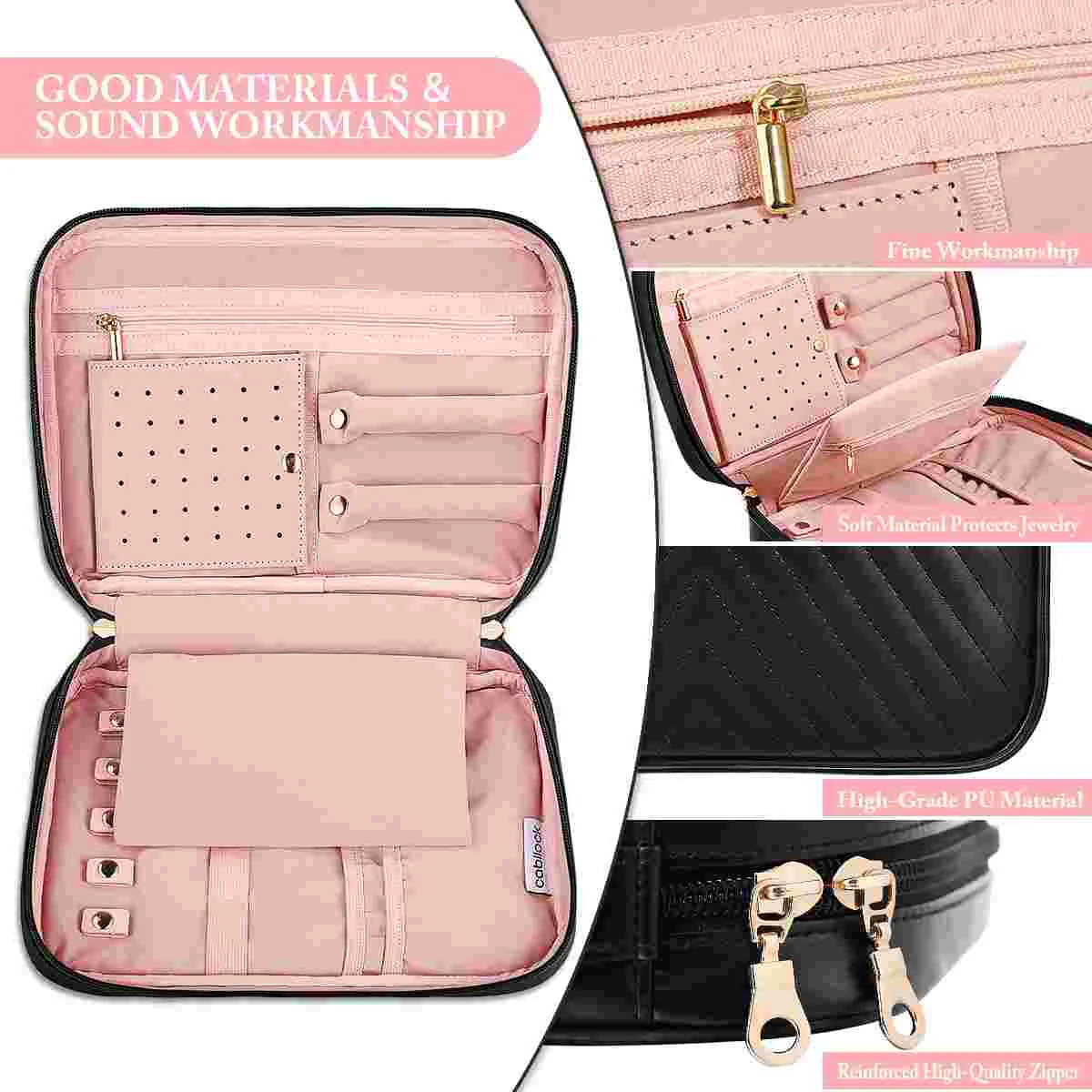 Jewelry Organizer Travel Box Boxes Necklace Case Smallwomen Jewlery Holder 