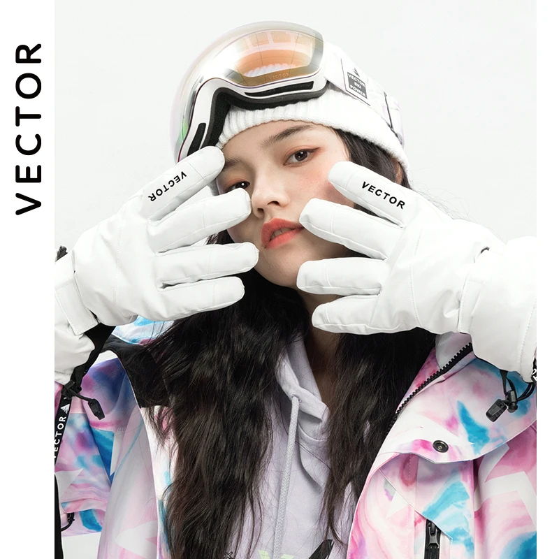 Guantes de esquí de VECTOR para mujer, manoplas de invierno cálidas e impermeables para esquí, Snowboard, moto de nieve, montar en moto, guantes de nieve al aire libre, novedad de 2020