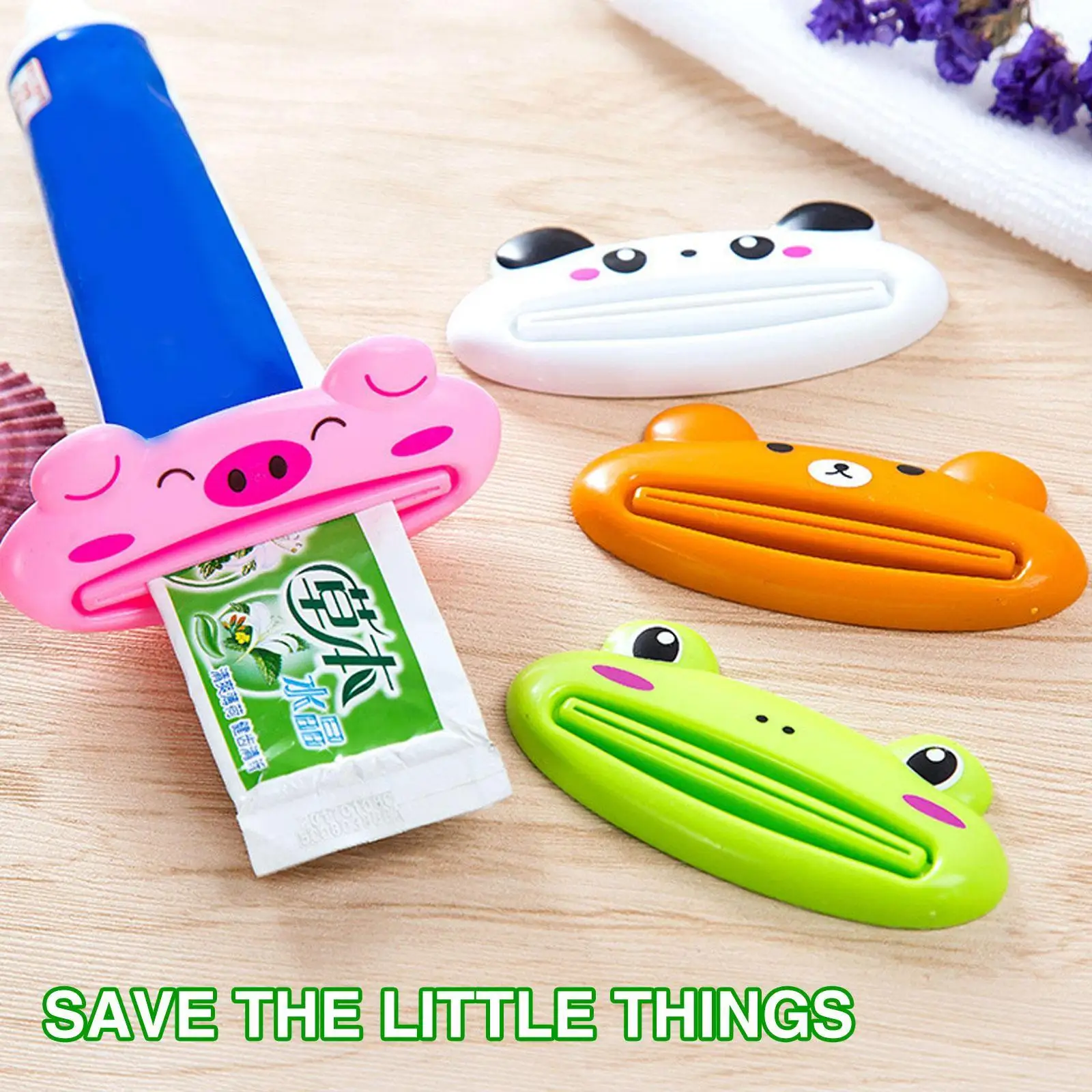 

Cartoon Animal Toothpaste Squeezer Oral Care Tube Cosmetics Rolling Squeezing Dispenser Facial Cleanser Press Tooth Paste Holder