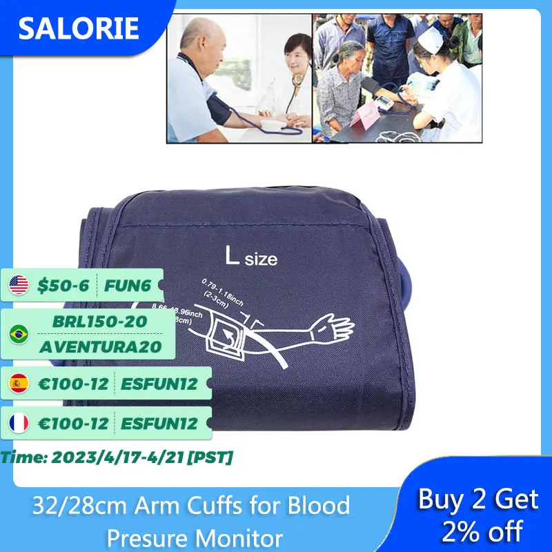 

32/48cm Arm Cuffs for Wrist Blood Presure Monitor Sphygmomanometer Belt Tonometer Tensiometro Meter Medical Machine Health Care