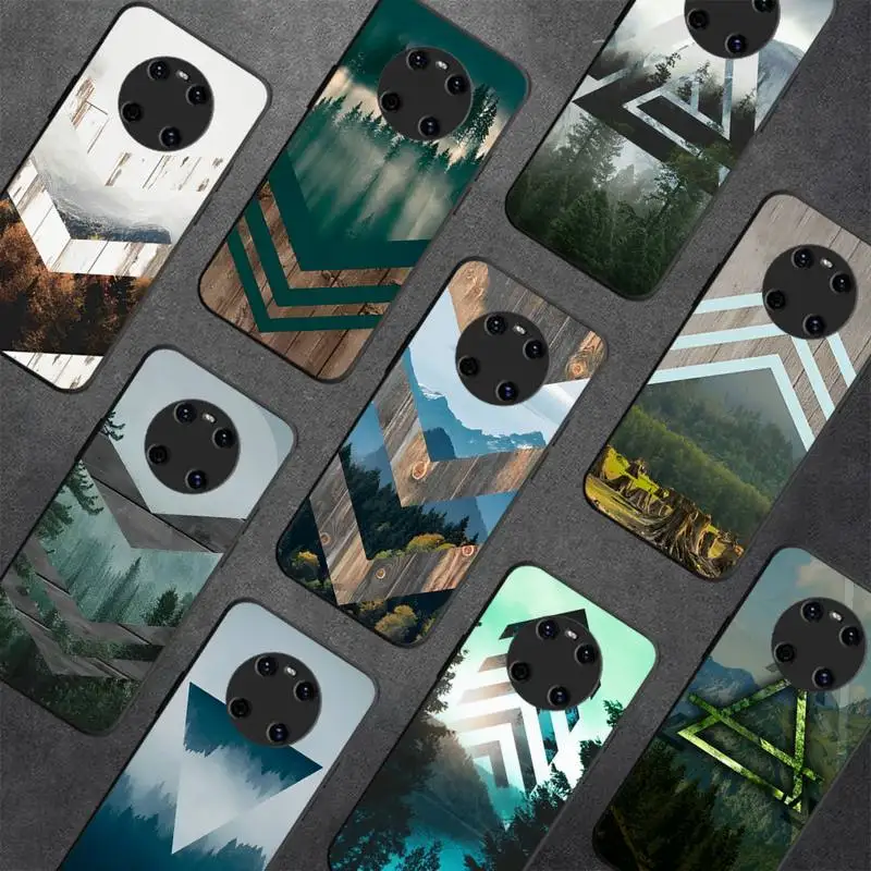 

Forest Geometry Phone Case for Huawei Y 6 9 7 5 8s prime 2019 2018 enjoy 7 plus