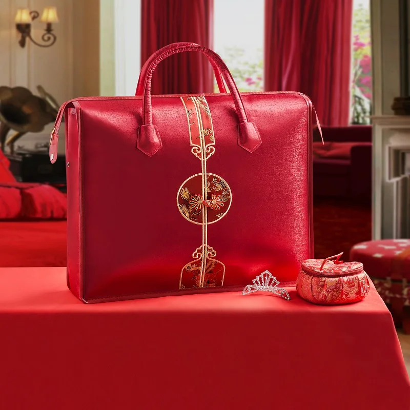 Свадебная сумка из четырех предметов портативное утолщенное летнее Хлопковое