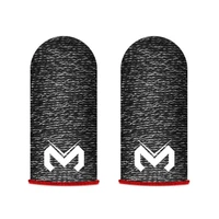 1 pair memo finger sleeve breathable sensitive sweat proof faux silver fiber gaming finger cover for pubg mobile game