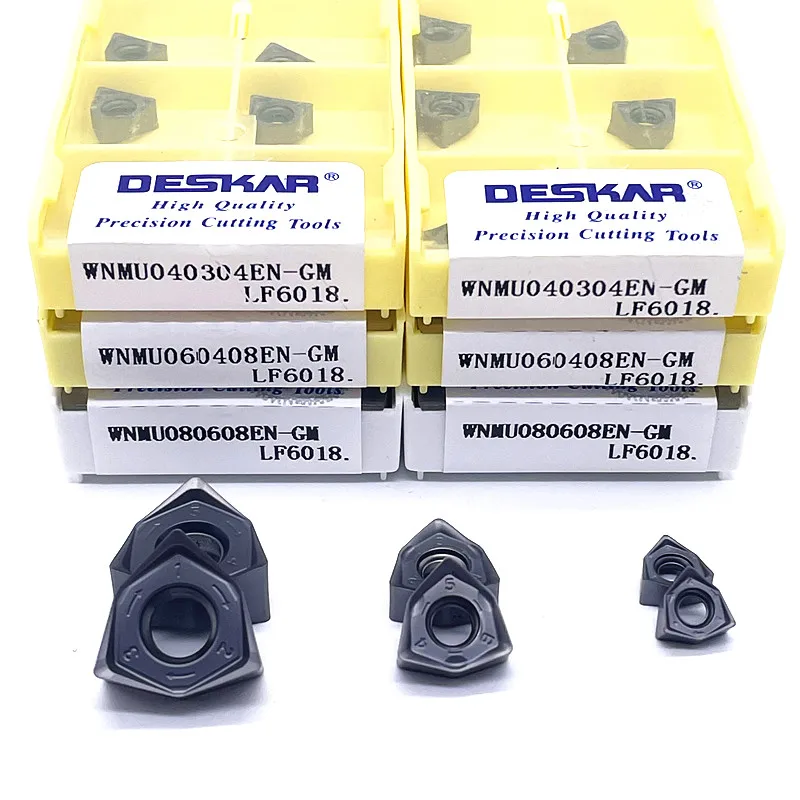 

WNMU080608 WNMU060408 WNMU040304 Твердосплавные пластины, двухсторонние шестигранные вставки с быстрой подачей WNMU 080608, вставки для фрезерных фрез для MFWN90