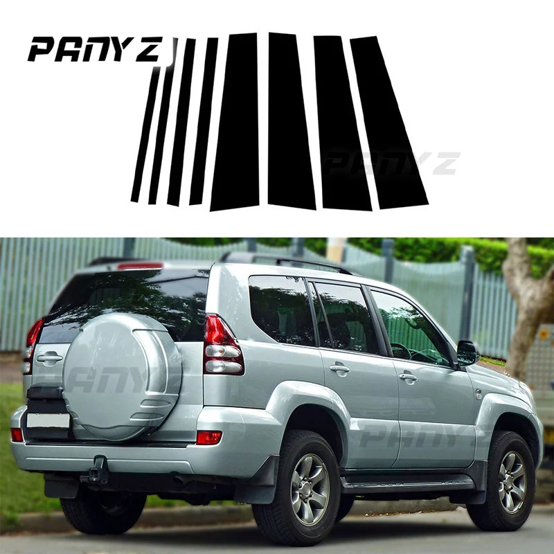 

Car Pillar Posts for Toyota Land Cruiser Prado Lexus GX470 J120 2003-2009 Door Window Molding Cover Trims Stickers Accessories