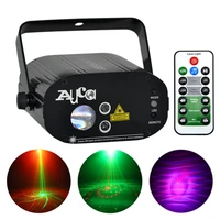 aucd mini portable remote 12 patterns 200mw rg laser mix rgb led projector stage lights home party dj show beam ray lamp w 12rg