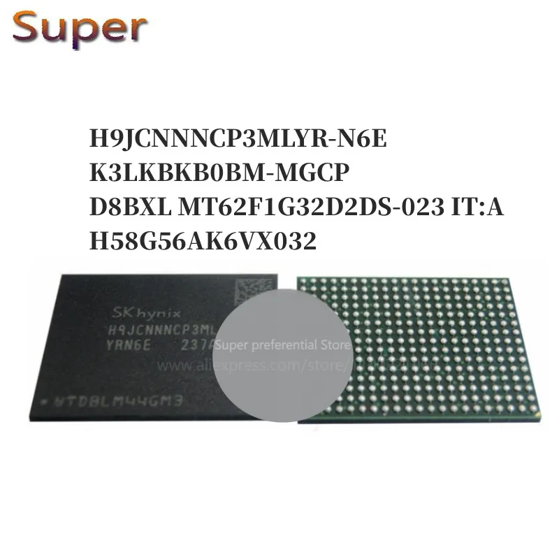 

5PCS H9JCNNNCP3MLYR-N6E 315FBGA LPDDR5 6400Mbps 4GB