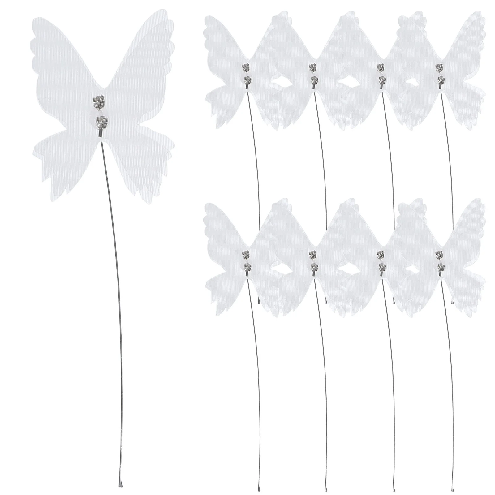 

10pcs Widely-used Paper Cupcake Topper Exquisite Butterfly Cake Inserting Topper Party Cake Pick Decor