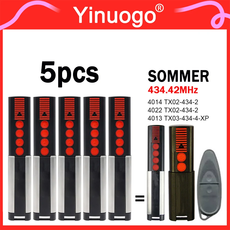 SOMMER 4013 4014 4022 TX03-434-4-XP Пульт дистанционного управления для открывания гаражных