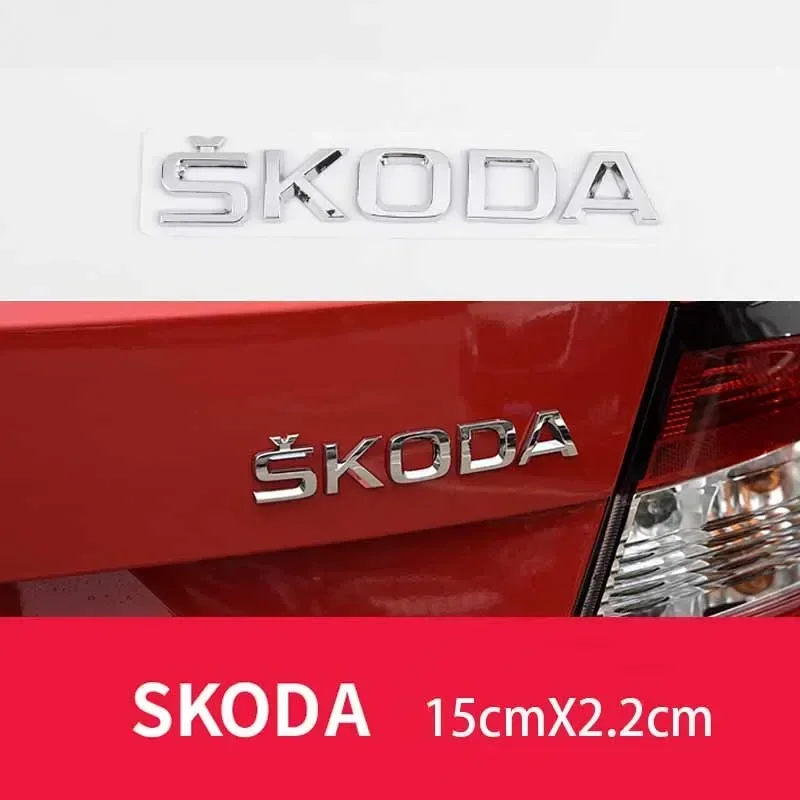 

Для Skoda FABIA KAMIQ KAROQ KODIAQ OCTAVIA RAPID SUPERB YETI багажник автомобиля буквы эмблема логотип наклейка передний задний значок аксессуары