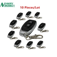 10 pcs 433mhz rf remote control learning code 1527 ev1527 for gate garage door controller alarm 433mhz receiver included battery