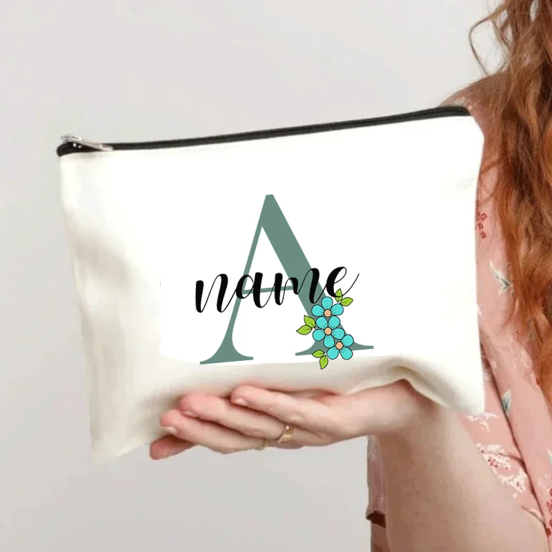 Косметичка с именем под заказ индивидуальная косметичка Женская дорожная для