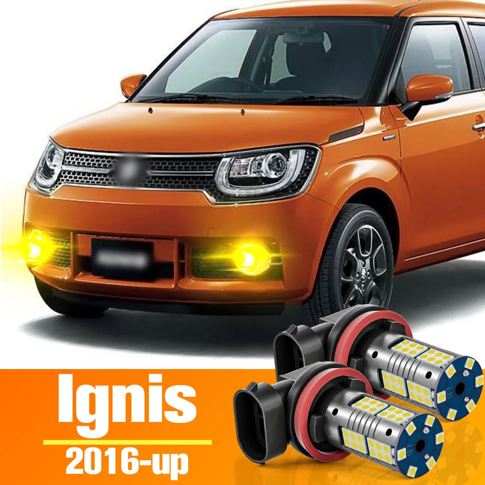2 шт. светодиодные противотуманные фары для Suzuki Ignis 3 аксессуары лампа 2016 2017 2018 2019