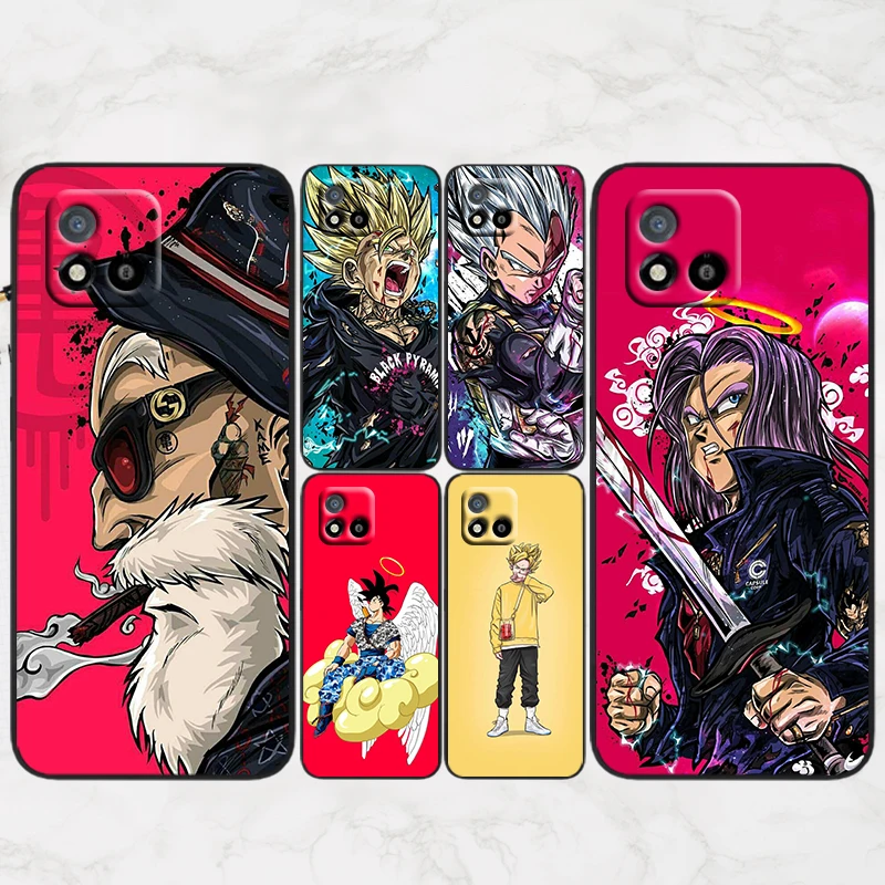 

Cool Anime Dragon Ball For OPPO Realme Q3S GT Q3 C21Y C20 C21 V15 X7 V3 V5 X50 X3 X2 Q2 C17 C12 C11 Pro 5G Black Phone Case