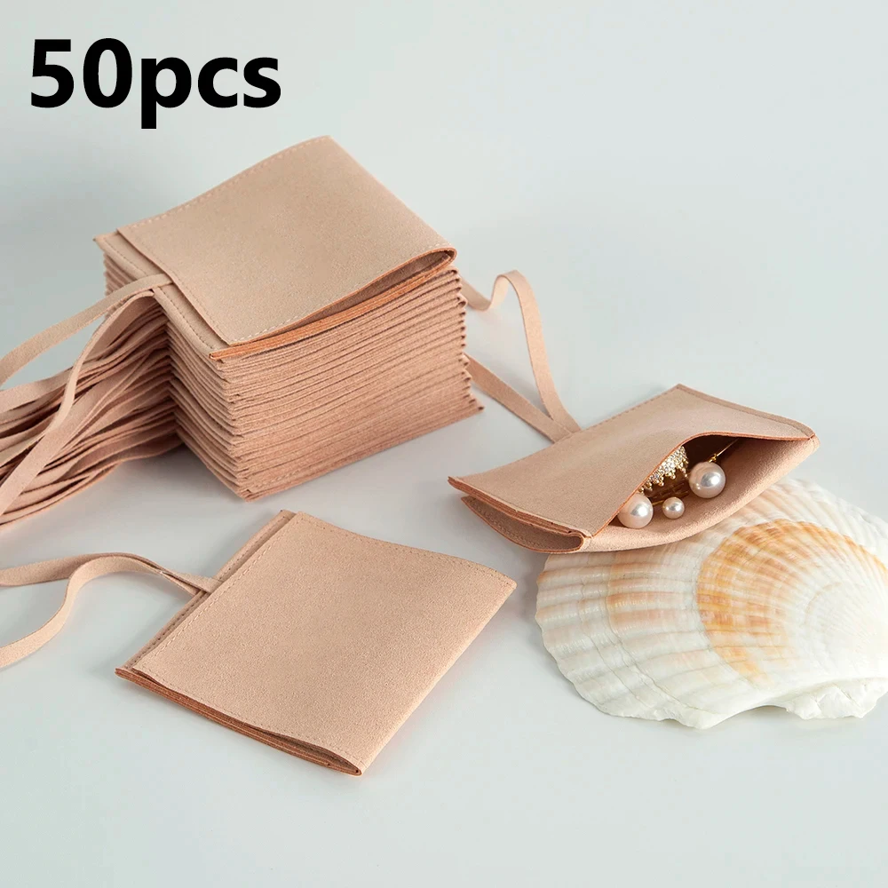 50 шт. конверт из микрофибры для ювелирных изделий