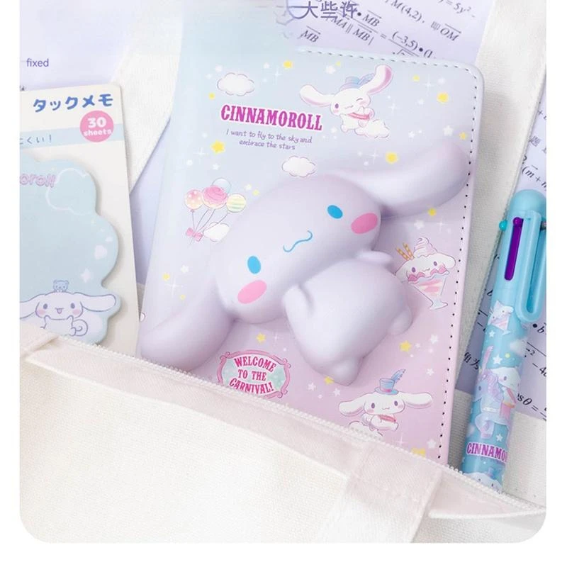 

Sanrio семейный мультяшный мини-блокнот для декомпрессии, милый блокнот с сердцем для девочек, интересный и практичный для детей, милые подарки