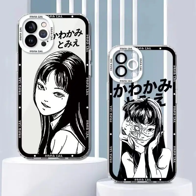 Anime Kawakami Tomie Phone Case For Samsung S25 S24 S23 S22 S21 S20 S10 FE Note20 Note10 Plus Ultra Lite 5G Clear Soft TPU Cover