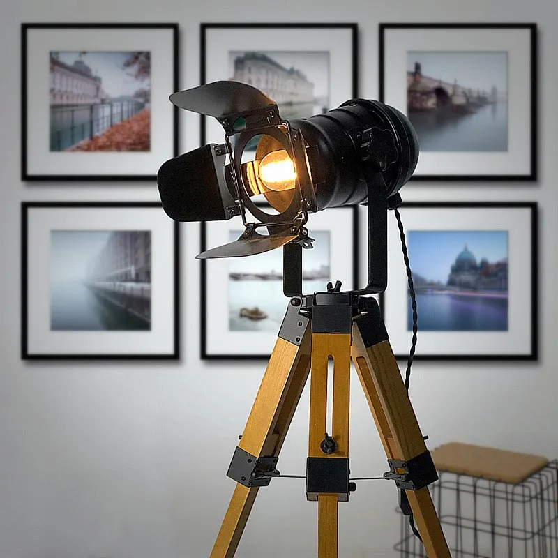 

Floor Lamp Vintage Sofa LED High Lamps for Living Room Camera Book Light Home Decoration Bedroom Lighting Bedside Table Lights