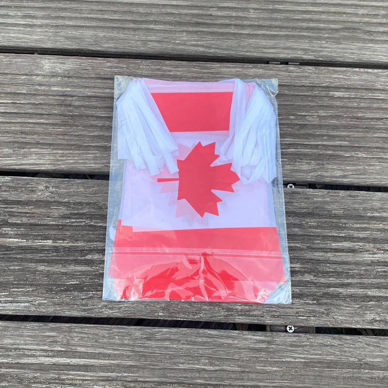 xvggdg   20pcs/set    Canada  bunting flags  canada Pennant String Banner Buntings Festival Party Holiday images - 6