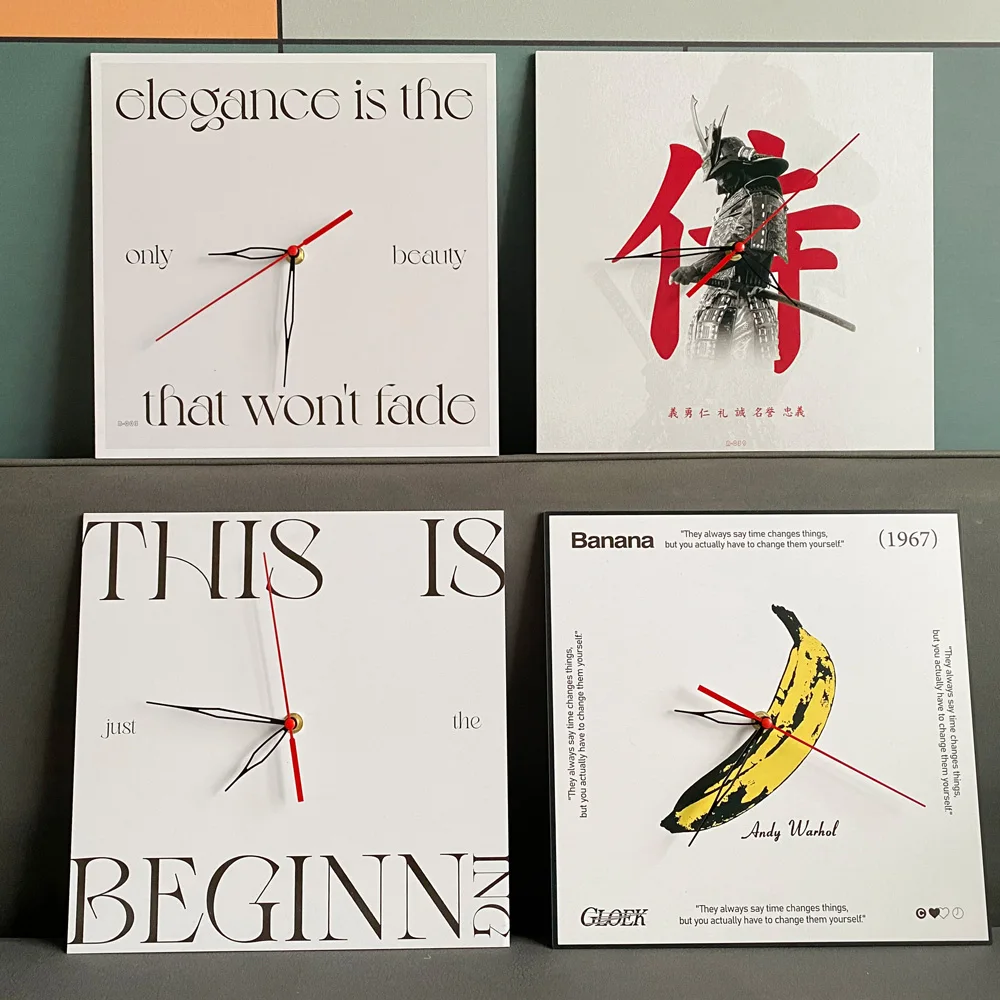 

Holiday Style Can Be Placed Can Be Wall Clock Simple Countertop Decoration Clock Photography Magazine Props Frameless Painting