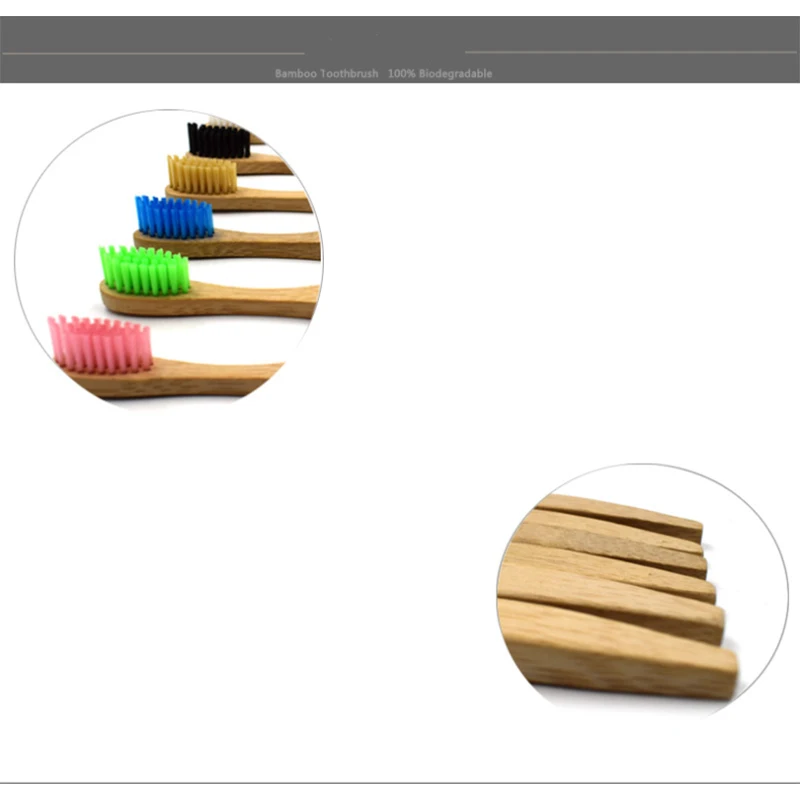 

1134 free shipping 3pcs/pack OEM Welcome Wholesale Natural ECO Bamboo Toothbrush