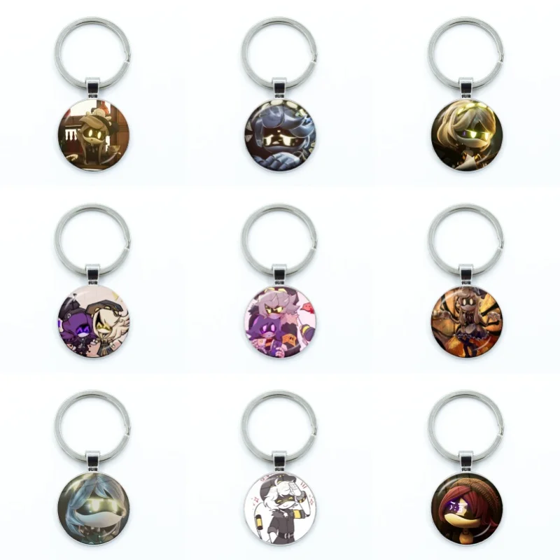 Стеклянная подвеска в виде кошки с рисунком Николая