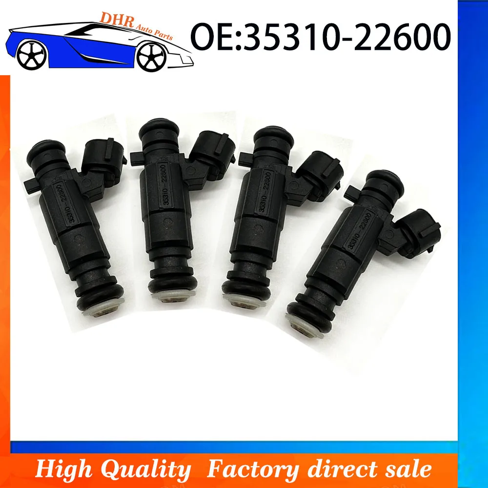 

4pcs/Lot 35310-22600 Car Fuel Injector Nozzle Fit For Hyundai Accent 1.5L 1.6L I4 2000 2001 2002 2003 2004 2005 3531022600