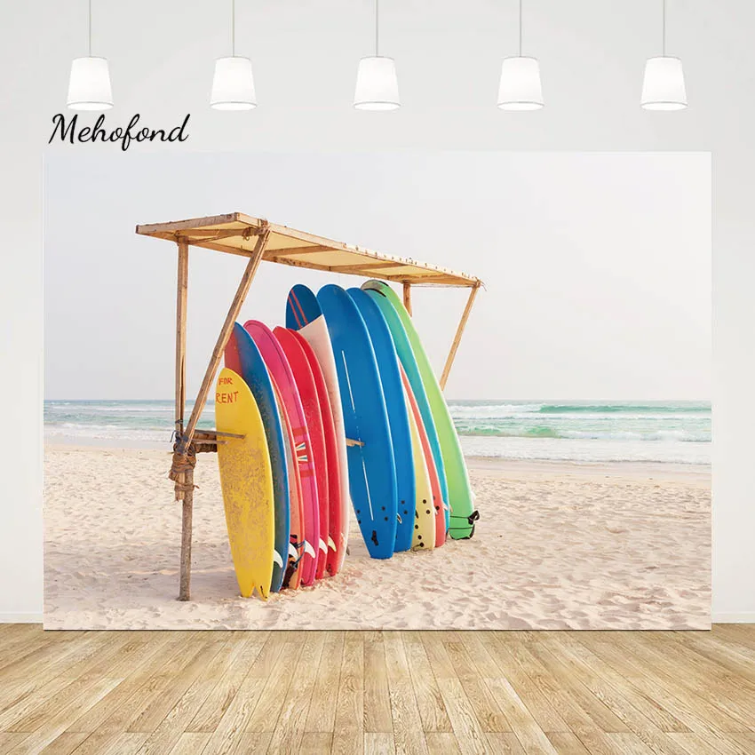

Фон для фотосъемки Mehofond с изображением летнего побережья пляжа доска для съемки Luau тематическая Праздничная Вечеринка Портрет фон Декор фото