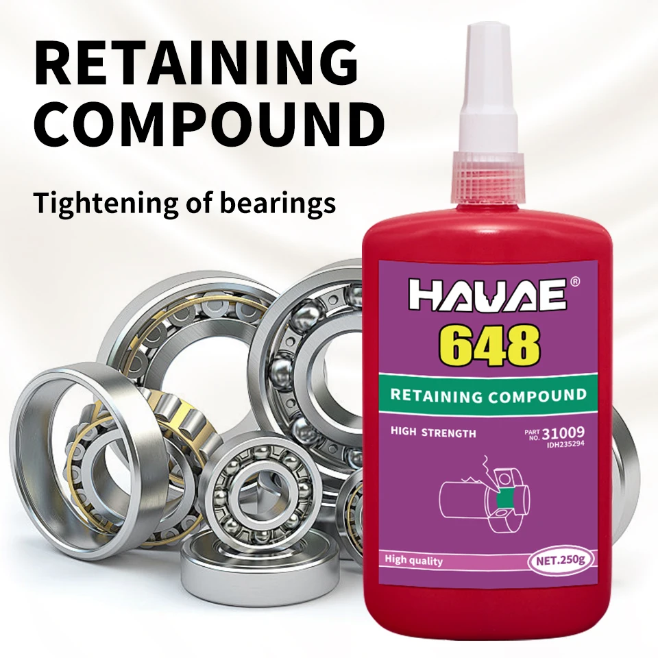 Цилиндрический удерживающий клей hauae 609 620 638 641 648 680 цилиндрический анаэробный