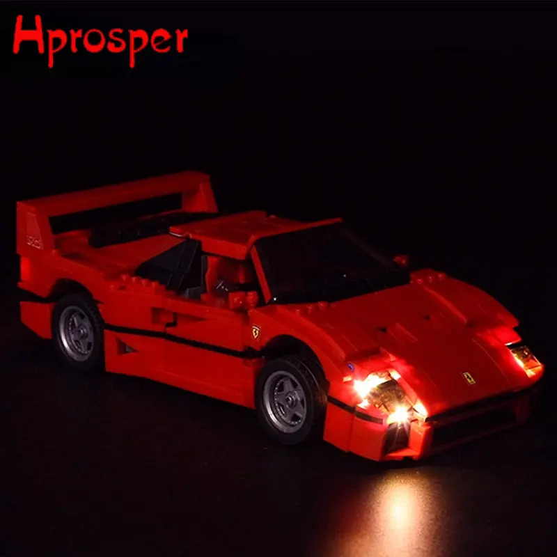

Hprosper LED Light For 10248 Creator Series F40 Car Building Blocks Lighting Toys Only Lamp+Battery Box(Not Include the Model)