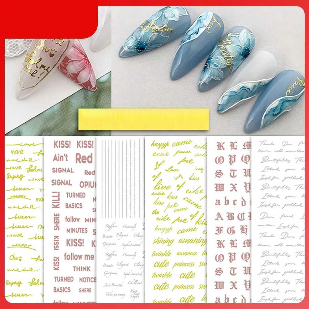 

Наклейка с арабскими цифрами, дизайн ногтей, наклейка с английскими буквами, самоклеящиеся наклейки для ногтей, наклейки для дизайна ногтей, наклейка для ногтей «сделай сам»