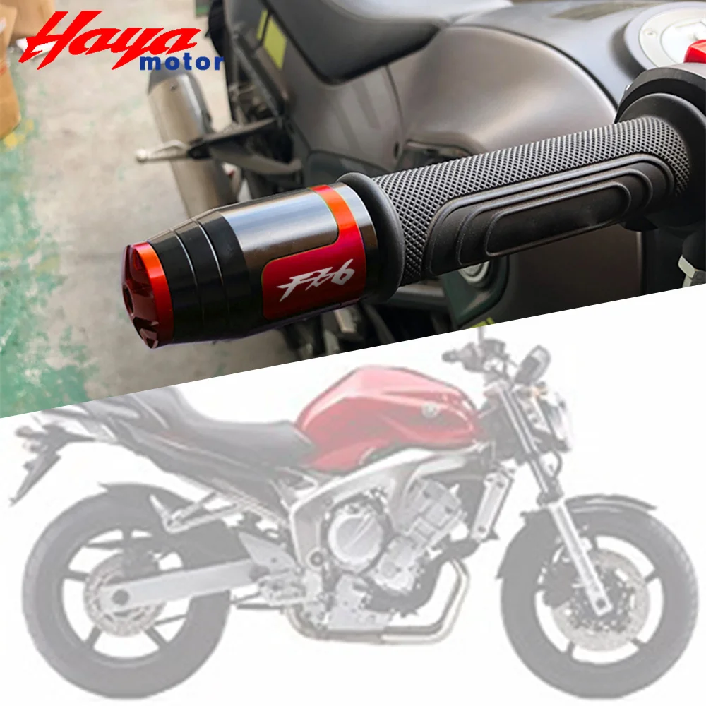 

Motorcycle 7/8" 22MM YAMAHA FZ6 Handlebar Hand Grips Handle Bar End Cap For Yamaha Fazer FZ6 F Z6 FZ 6 2004-2010 With Logo "FZ6"