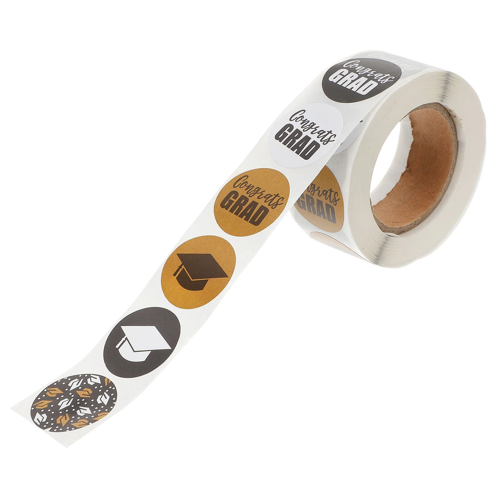 

Sticker Graduation Gift Label Congrats Grad Stickers Cap Adhesive Decal Class Sealing Self Chocolate Graduated Candy Seal