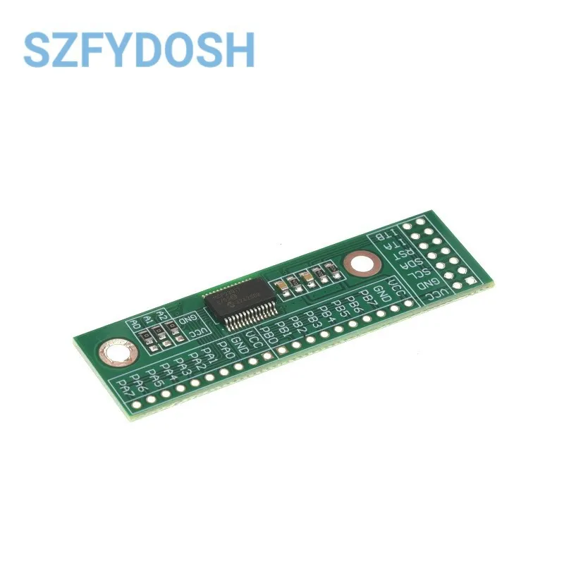 MCP23017 16 Бит I/O Плата расширения стандарта USB IIC I2C интерфейс к GIPO преобразователю 25mA1