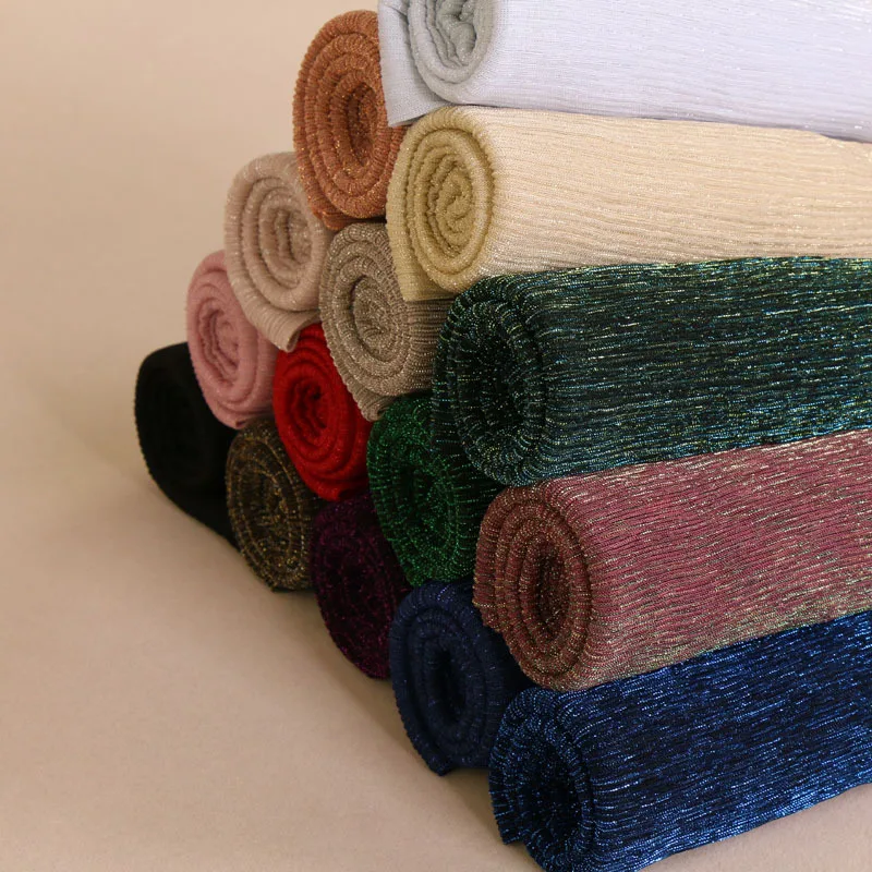 Блестящий женский хиджаб 75*200 см мерцающий платок тонкий прозрачный аксессуар