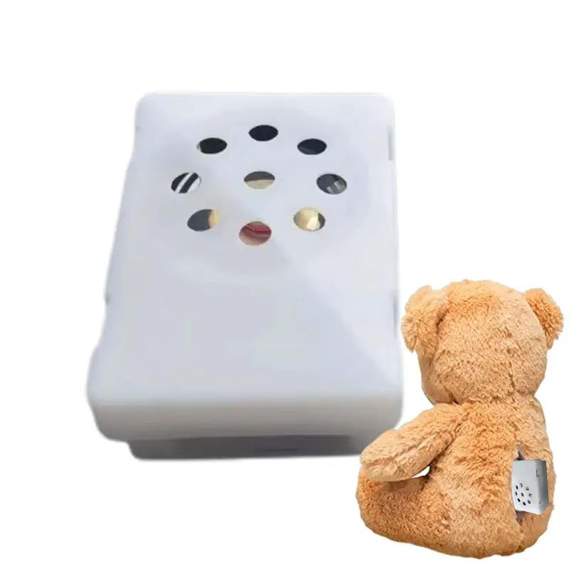 

Диктофон для детей, миниатюрное устройство записи голоса, записываемое, вставка в виде мягкого животного, квадратная игрушка, плюшевая игрушка