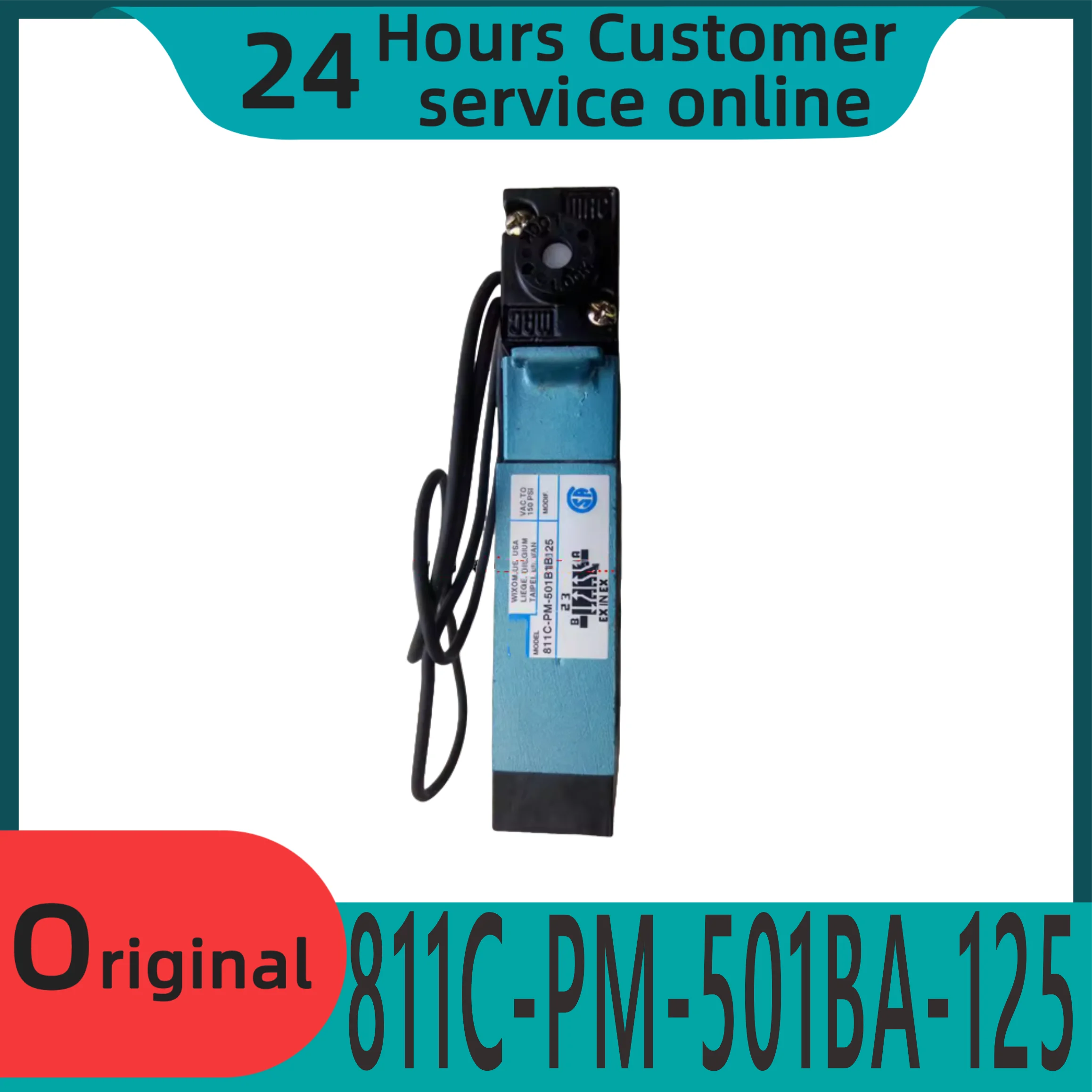 Фото Совершенно новый оригинальный электромагнитный клапан 811C-PM-501BA-125 MOD 0369 №1