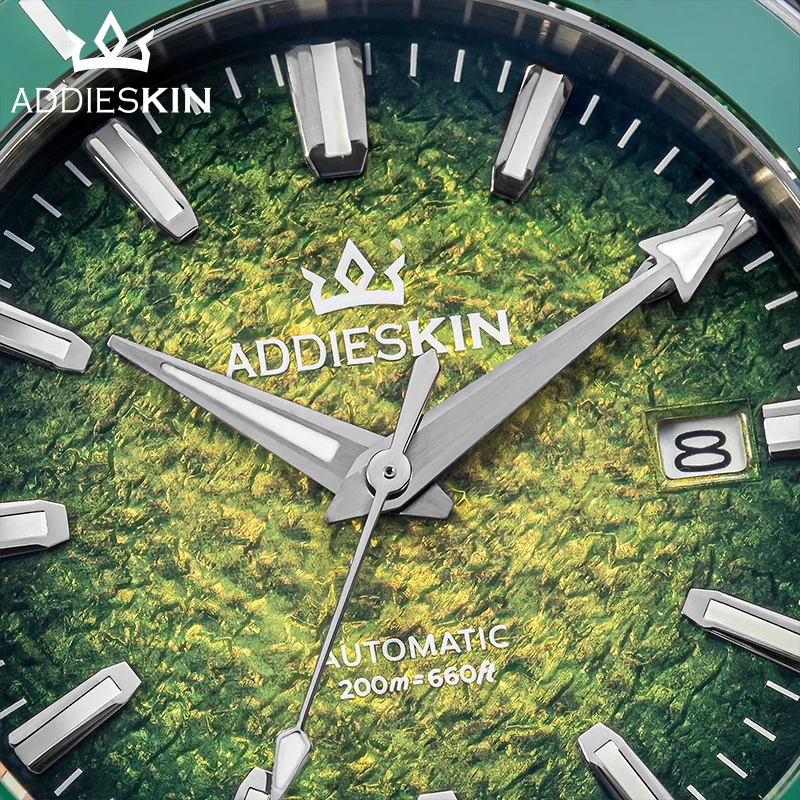 Фото Мужские часы для дайвинга AddiesKin, 40 мм, с сапфировым стеклом, керамическим безелем, водонепроницаемые до 200 м, из нержавеющей стали, с механизмом Miyota9015, механические, для делового стиля №1