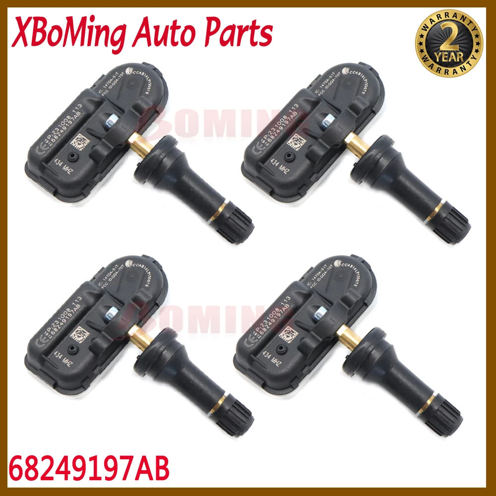 Датчик контроля давления в шинах XBoMing, датчик 68249197AB для Jeep Cherokee Ram 1500 2500 3500 2014-2016 68239720AA