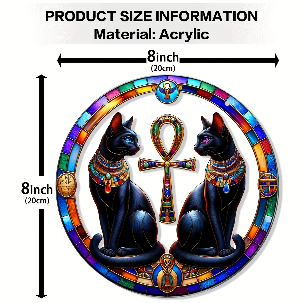 Египетский Бастер Кот Богиня Акриловый Ловец Солнца-Древний Декор Египетские