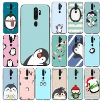 maiyaca cute lovely penguin phone case for vivo y91c y11 17 19 17 67 81 oppo a9 2020 realme c3