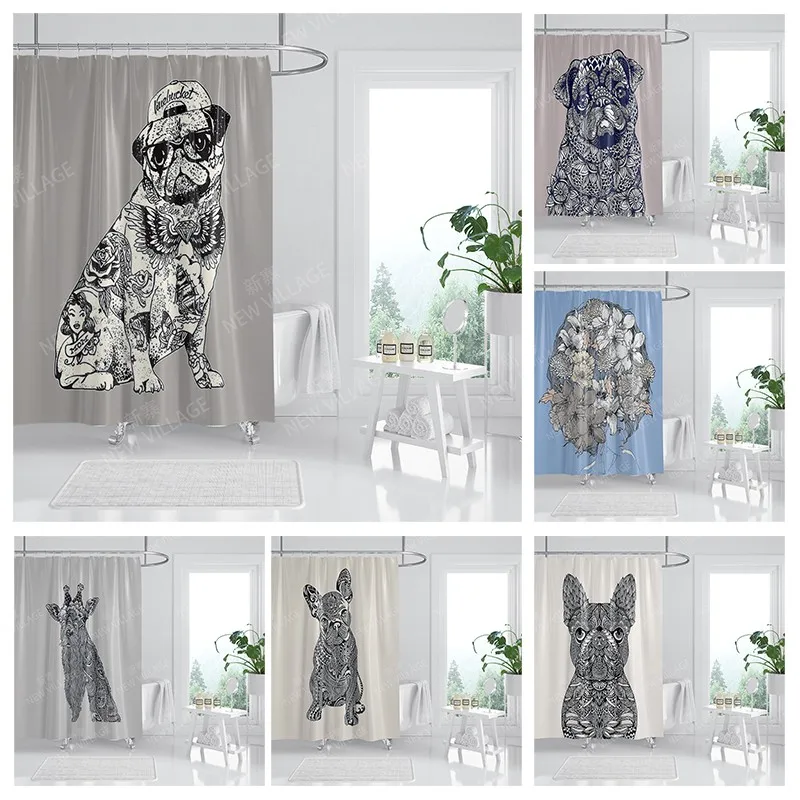 

Водонепроницаемые тканевые занавески для душа, занавески для ванной, аксессуары, занавеска для ванной, для душа, 180x200 см, 240*200, аниме, украшен...