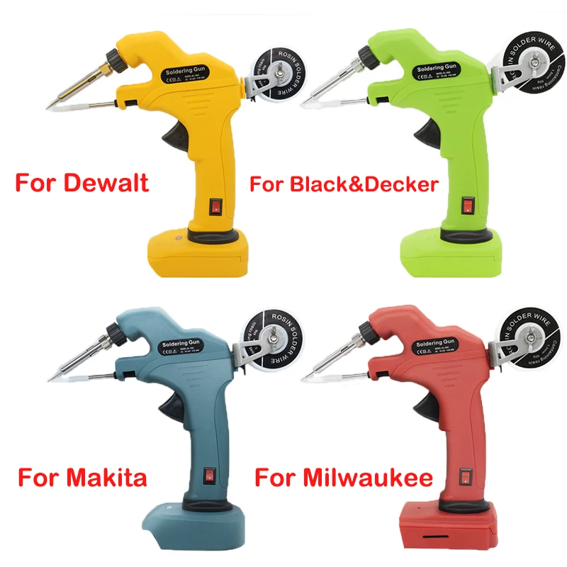 

Беспроводной паяльный пистолет, электрический ручной, для Makita, Dewalt, Milwaukee, Black & Decker, сварочный аппарат